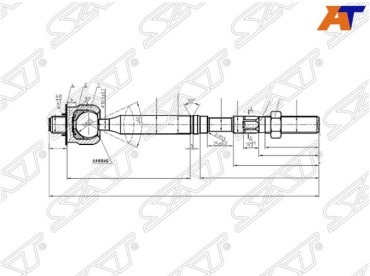 SAT рулевая тяга ST455030R030