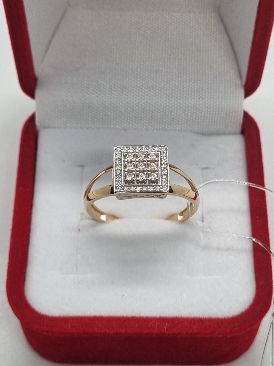 Zhanar Gold ZHA84_2 размер 20 вес 2.39 г золото, фианит