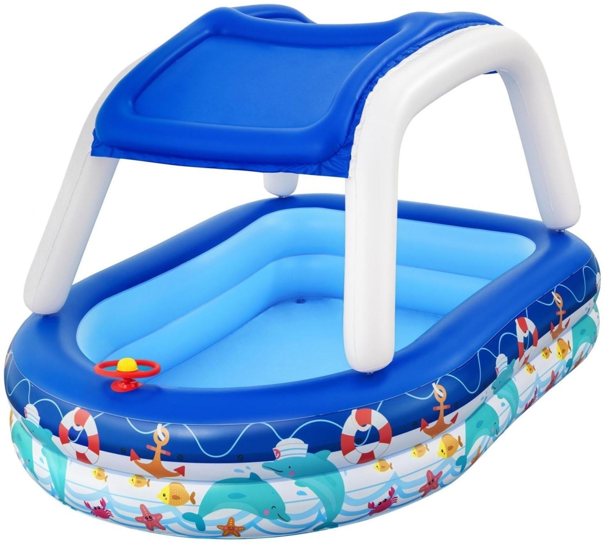 Бассейн надувной Bestway Sea Captain Family Pool 54370, 213x155x132 см