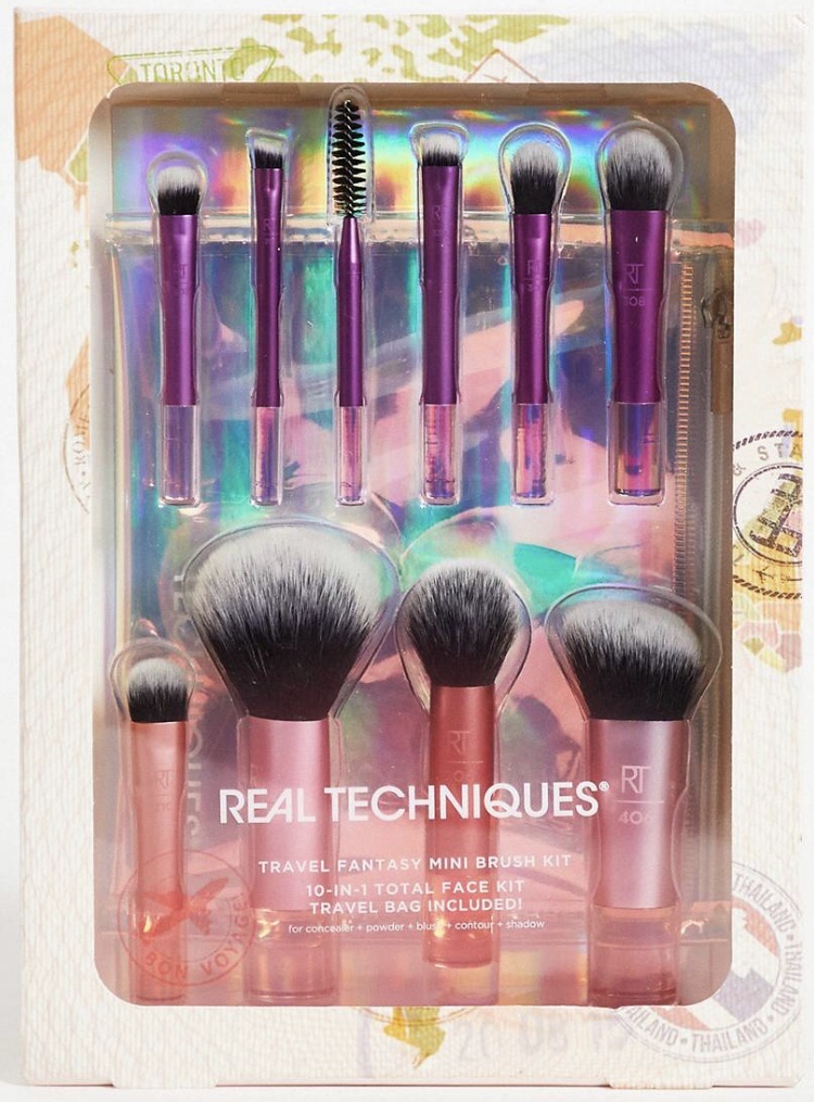REAL TECHNIQUES набор кистей Travel Fantasy Mini Brush Set 10 шт