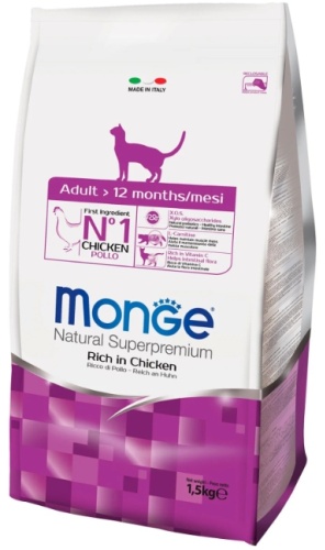 Monge Adult для взрослых курица 1.5 кг
