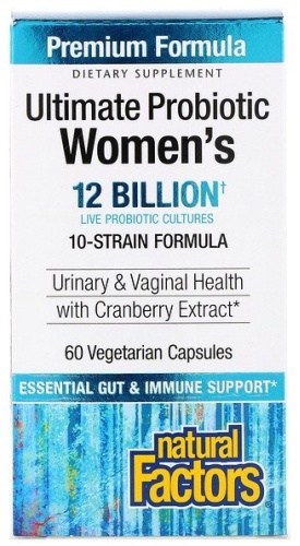 Natural Factors пробиотик Ultimate Probiotic Women’s 12 Billion 60 капсул