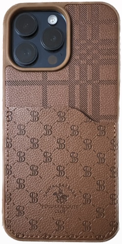 Чехол Santa Barbara для Apple iPhone 15 Pro Max светло-коричневый