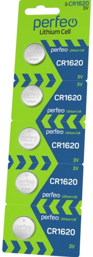 Батарейка CR1620 Perfeo 5 шт