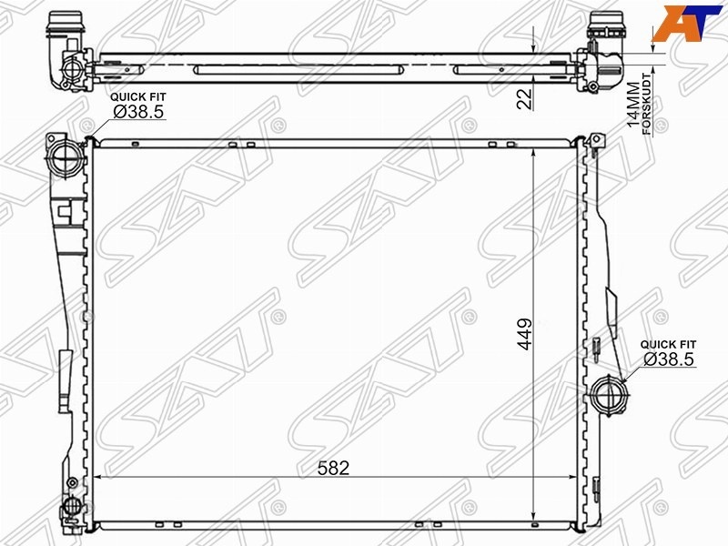 SAT радиатор основной BW0008
