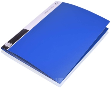 Папка Feilibao Display Book, А4, зажим голубой