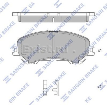 Колодки HQ передние SP1715 4 шт