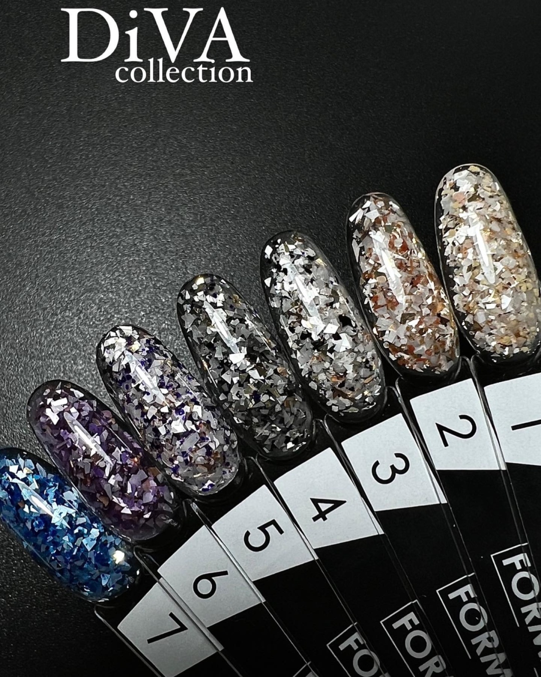 FORMA Professional гель-лак Diva Collection №1,2,3,4,5,6,7 глянцевое 7 мл