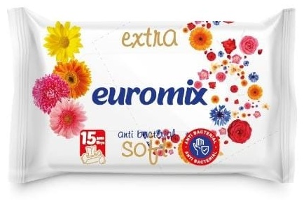 Купить Влажные салфетки Euromix Extra Soft 15 шт в Алматы – Магазин на ...