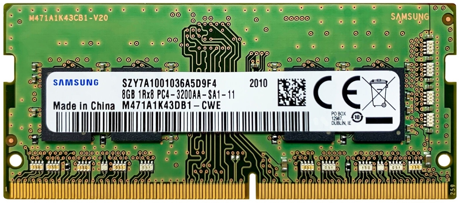 Оперативная память Samsung M471A1K43DB1-CWE 8 Гб