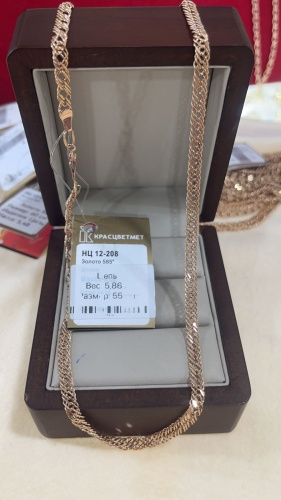 Abdel Gold 5677888 длина 55 см, вес 5.86 г золото, плетение тройной ромб