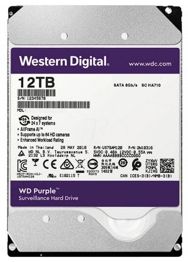 HDD Western Digital WD121PURX-78 12000 Гб