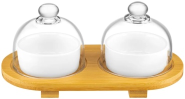 MIA HOME подставка сервировочная МН35967, бамбук, фарфор