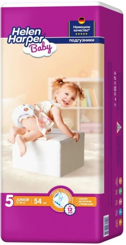 Подгузники Helen Harper 5, 54 шт