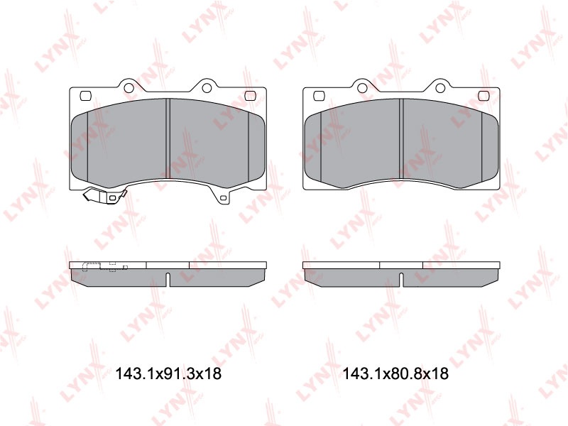 Колодки LYNXauto передние BD5744 4 шт