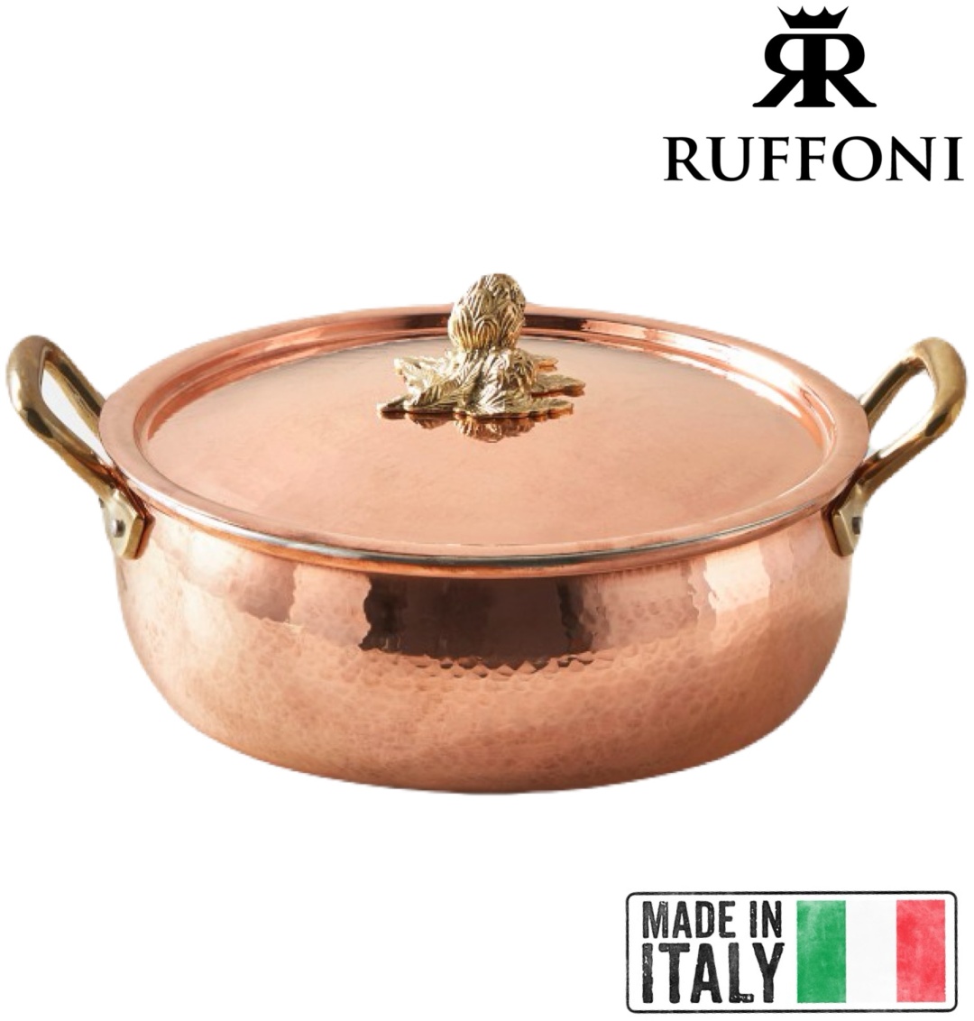 Сотейник 5.7 л, RUFFONI Italy Handcrafted Historia Artichoke 28 см медь