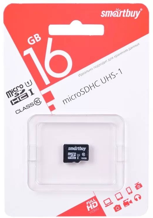 Карта памяти Smartbuy Class 10 UHS-1 16 Гб