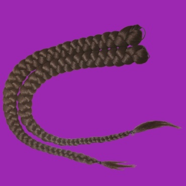 Jumbo Braid косички на резинке каштан женский