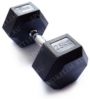 Гантель SportLim неразборная 25 кг
