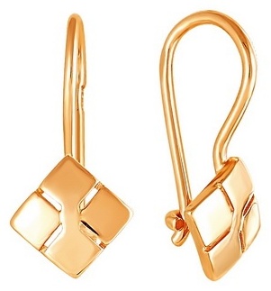 Серьги Lucente 233700_1_10 вес 0.923 г золото, фианит