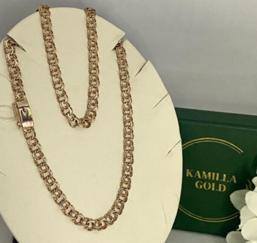 KAMILLLA GOLD 75754444500 длина 60 см, вес 13 г золото, плетение бисмарк