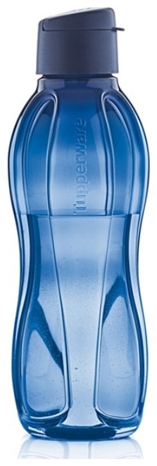 Бутылка Tupperware 1 л синий, флип-топ, пластик