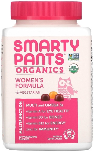 SmartyPants мультивитамины Organics Women's Formula Vegetarian 120 пастилок