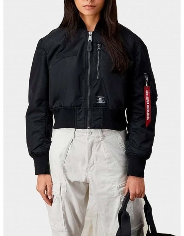 Бомбер Alpha Industries черный