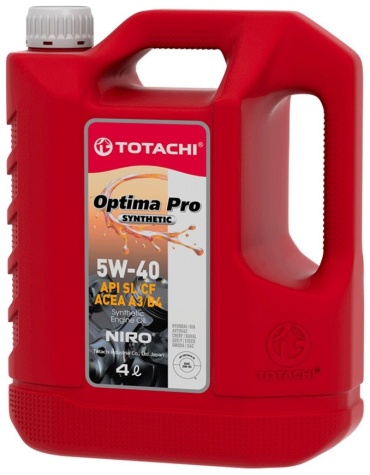 Синтетическое Totachi Niro Optima Pro 5W-40 4 л