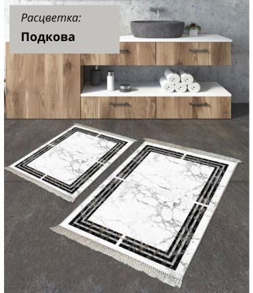 LifeGoods.kz комплект ковриков LG48388 100x60 см, микрофибра, полиэстер