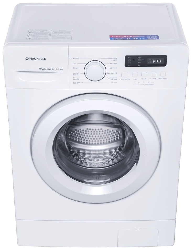 Стиральная машина MAUNFELD MFWM106WH051D белый 3