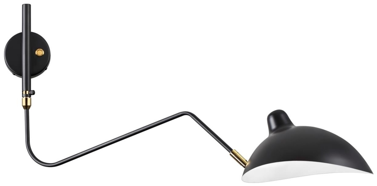 Бра настенный Odeon Light E27, черный