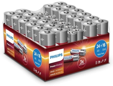 Батарейка AAA, AA Philips 40 шт