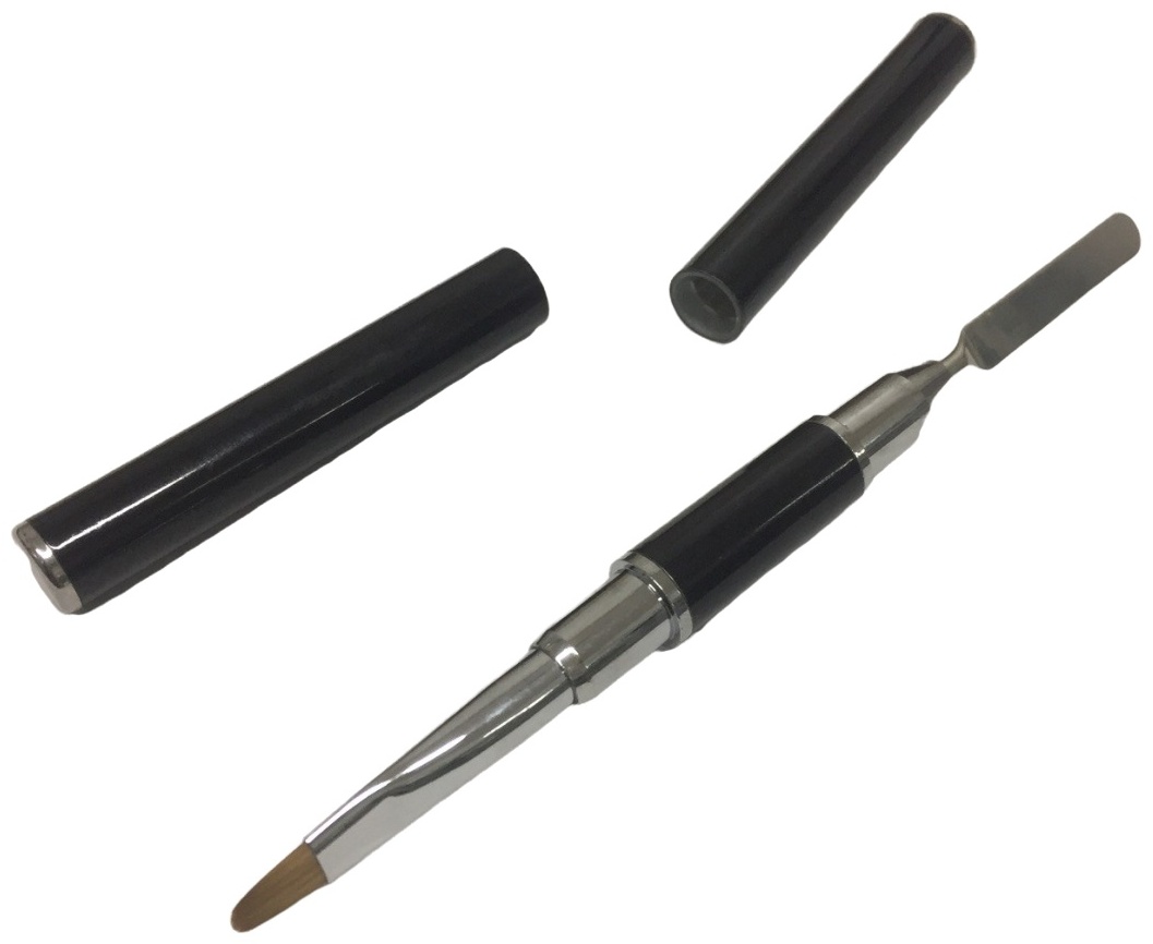 Remi Nail Systems кисть плоская железо, синтетика 1 шт