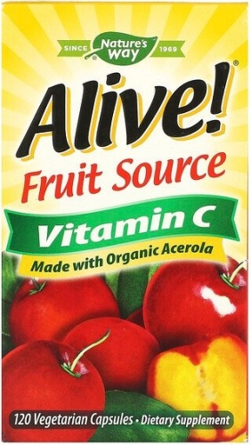 Nature's Way витамин Fruit Source Vitamin C 120 капсул