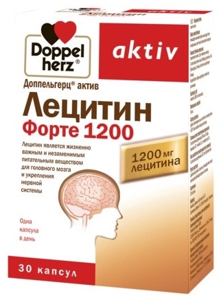 Купить Doppelherz Актив Лецитин форте 1200 капсулы 30 шт в Алматы ...