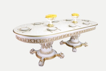 Обеденный стол Ideal Престиж, 250х110x80 см, дерево, белый