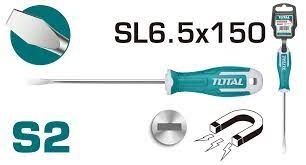 Total отвертка THT266150 SL6.5х150 мм, 1 шт.
