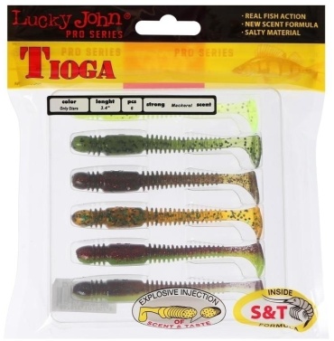 Мягкая приманка Lucky John Pro Series Tioga 140127 6 шт