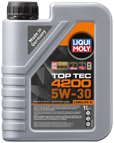 Синтетическое LIQUI MOLY TOP TEC 4200 5W-30 1 л