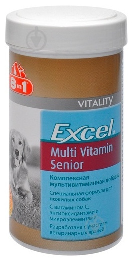 Купить 8 in 1 Excel Multi Vitamin Senior витамины для пожилых собак 70 ...