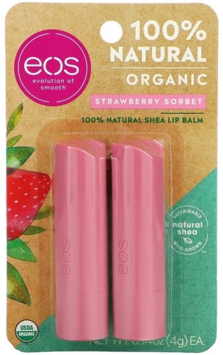 EOS бальзам Strawberry Sorbet 2 шт по 4 г