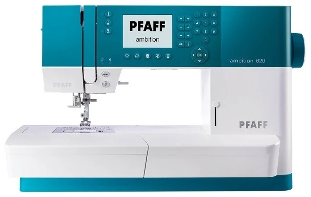 Швейная машина PFAFF Ambition 620 белый, зеленый