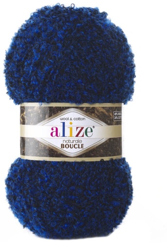 Моток Alize Naturale Boucle синий 200 м 100 г