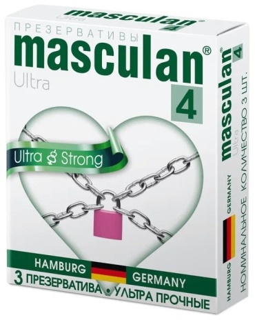 Презервативы Masculan Ultra strong 3 шт
