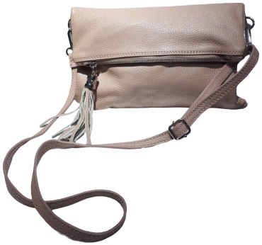 Клатч Genuine Leather натуральная кожа пудра