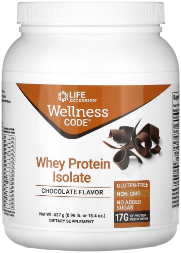 Life Extension Life Extension Wellness Code Whey Protein Isolate шоколад 437 г