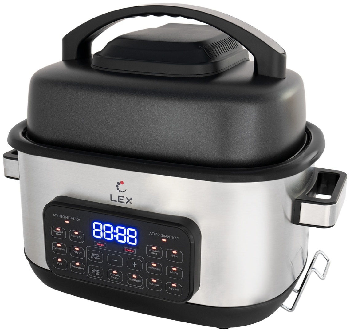 Аэрогриль LEX LXMC 5501 черный, серебристый