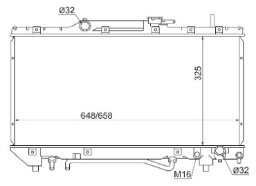 SAT радиатор основной TY0002-ST190-1.8