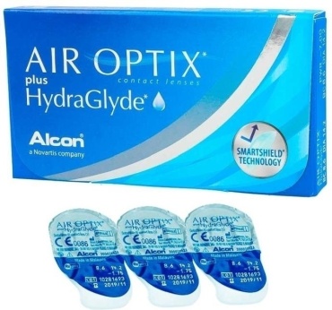 Контактные линзы ALCON HydraGlyde +2.75 кривизна 8.6 на месяц 3 шт